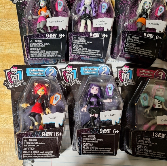 Monster High Mega Bloks Minifigures Collection 1-3 Lot of 8 -NIB - Picture 4 of 5